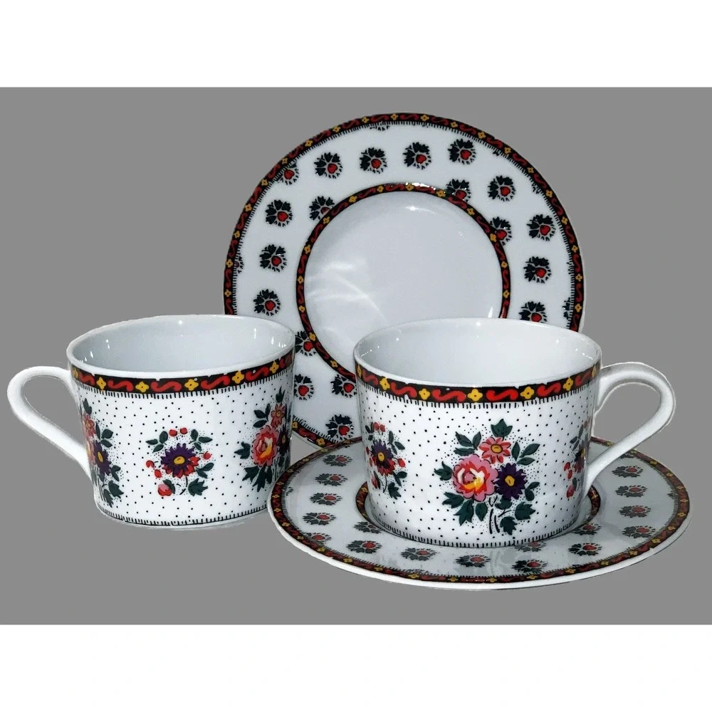 Vtg Souleiado pour Solafrance Tea Set - 